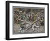 Simon the Cyrenian Compelled to Carry the Cross with Jesus-James Tissot-Framed Giclee Print