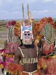 Dogon Tribesman Wearing Antelope Mask and Headress, Mali, Africa-Simon Westcott-Photographic Print