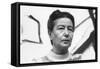 Simone De Beauvoir En 1968-null-Framed Stretched Canvas