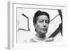 Simone De Beauvoir En 1968-null-Framed Photo