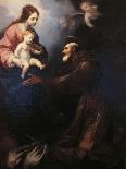 The Virgin Mary Gives St Felice da Cantalice the Infant Jesus-Simone Pignoni-Stretched Canvas