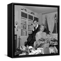 Simone Signoret and Her Husband Yves Montand-Marcel Begoin-Framed Stretched Canvas