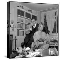 Simone Signoret and Her Husband Yves Montand-Marcel Begoin-Stretched Canvas