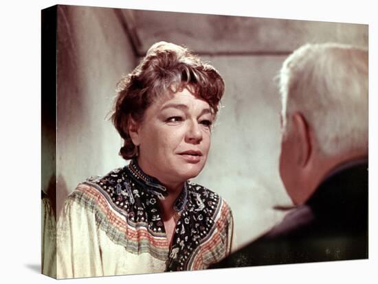 Simone Signoret and Jean Gabin: Le Chat, 1971-Marcel Dole-Stretched Canvas