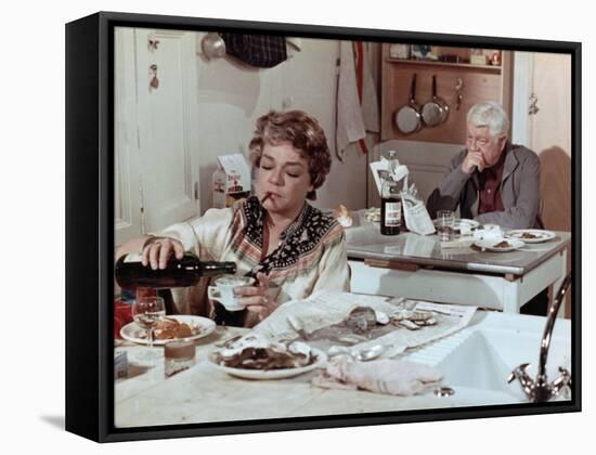 Simone Signoret and Jean Gabin: Le Chat, 1971-Marcel Dole-Framed Stretched Canvas