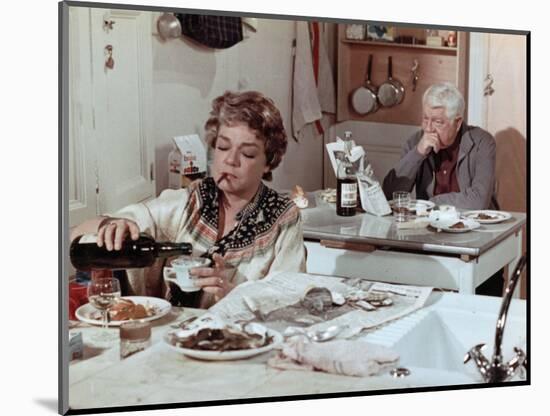 Simone Signoret and Jean Gabin: Le Chat, 1971-Marcel Dole-Mounted Photographic Print