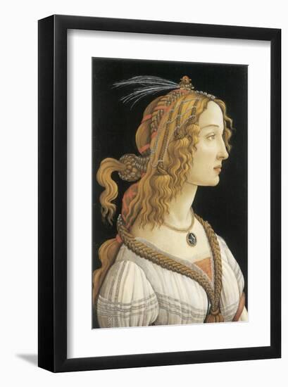 Simonetta Vespucci in Mythological Guise-Sandro Botticelli-Framed Premium Giclee Print