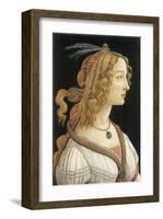 Simonetta Vespucci in Mythological Guise-Sandro Botticelli-Framed Premium Giclee Print