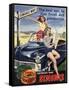 Simoniz Cars Wax Polish Sex Objects Sexism Discrimination, UK, 1950-null-Framed Stretched Canvas