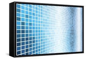 Simple And Clean Background Abstract In Grid-kentoh-Framed Stretched Canvas