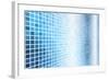 Simple And Clean Background Abstract In Grid-kentoh-Framed Art Print