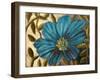 Simple Blue Garden I-Walt Johnson-Framed Art Print