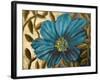 Simple Blue Garden I-Walt Johnson-Framed Art Print