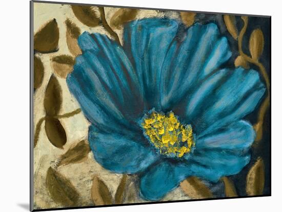 Simple Blue Garden II-Walt Johnson-Mounted Art Print