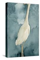 Simple Egret II-Emma Caroline-Stretched Canvas