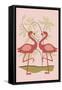 Simple Flamingo - Pink-Lantern Press-Framed Stretched Canvas