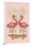 Simple Flamingo - Pink-Lantern Press-Framed Art Print