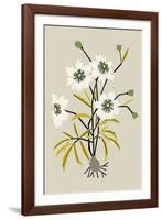 Simple Flora - White Flowers-Kristine Hegre-Framed Giclee Print