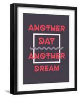 Simple Geometric Motivational Poster-Vanzyst-Framed Art Print