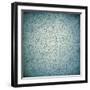 Simple Handwrited Numbers On Cell Paper-pashabo-Framed Art Print