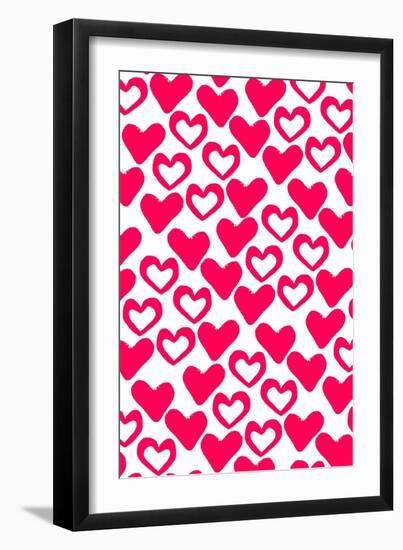 Simple Hearts, 2014-Louisa Hereford-Framed Premium Giclee Print