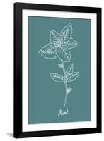 Simple Herb - Mint-Clara Wells-Framed Giclee Print