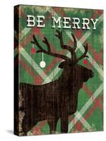 Simple Living Holiday Elk-Michael Mullan-Stretched Canvas
