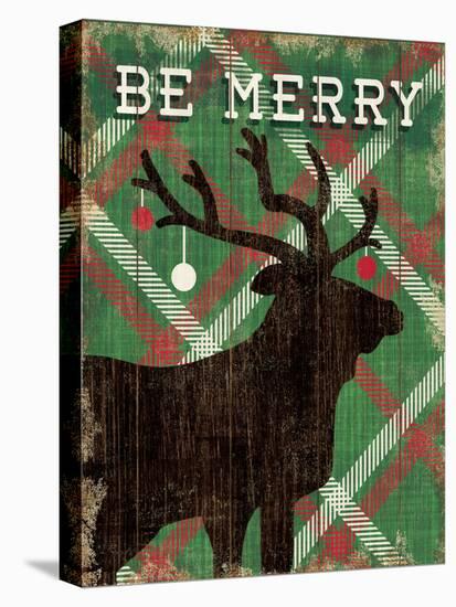 Simple Living Holiday Elk-Michael Mullan-Stretched Canvas