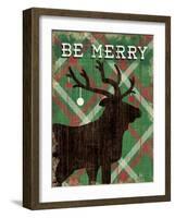 Simple Living Holiday Elk-Michael Mullan-Framed Art Print