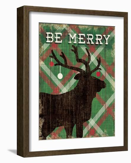 Simple Living Holiday Elk-Michael Mullan-Framed Art Print