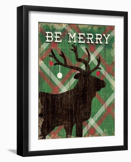 Simple Living Holiday Elk-Michael Mullan-Framed Art Print