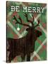 Simple Living Holiday Elk-Michael Mullan-Stretched Canvas