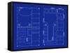 Simple Nightclub Blueprint-bigldesign-Framed Stretched Canvas