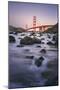 Simple Peaceful Morning Shore, Golden Gate Bridge, San Francisco-Vincent James-Mounted Photographic Print