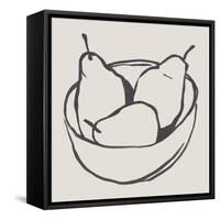 Simple Pear I-Annie Warren-Framed Stretched Canvas