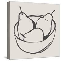 Simple Pear I-Annie Warren-Stretched Canvas