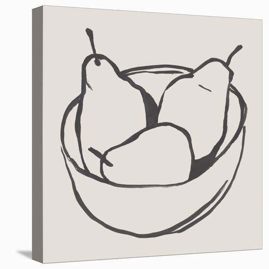 Simple Pear I-Annie Warren-Stretched Canvas