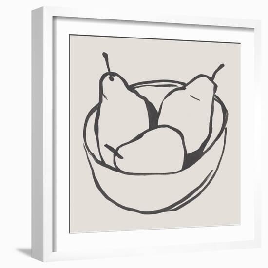 Simple Pear I-Annie Warren-Framed Art Print