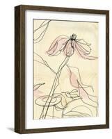 Simple Pink Floral-Paula Mills-Framed Giclee Print