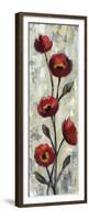 Simple Red Floral II-Silvia Vassileva-Framed Premium Giclee Print