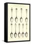 Simple Silverware Patterns-null-Framed Stretched Canvas