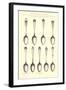 Simple Silverware Patterns-null-Framed Art Print