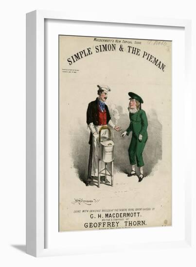 Simple Simon C1860-Alfred Concanen-Framed Art Print