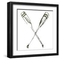 Simple Sketched Oars-OnRei-Framed Art Print