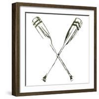 Simple Sketched Oars-OnRei-Framed Art Print