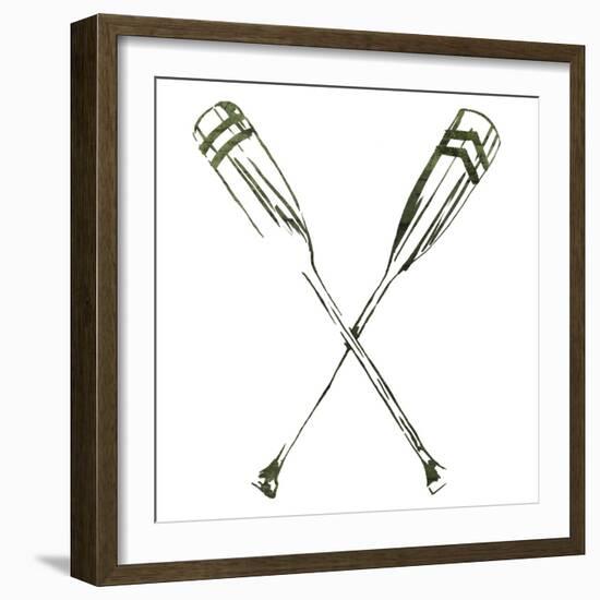 Simple Sketched Oars-OnRei-Framed Art Print