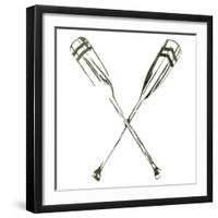 Simple Sketched Oars-OnRei-Framed Art Print