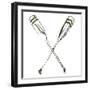 Simple Sketched Oars-OnRei-Framed Art Print