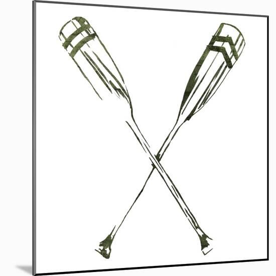 Simple Sketched Oars-OnRei-Mounted Art Print
