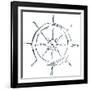 Simple Sketched Wheel-OnRei-Framed Art Print